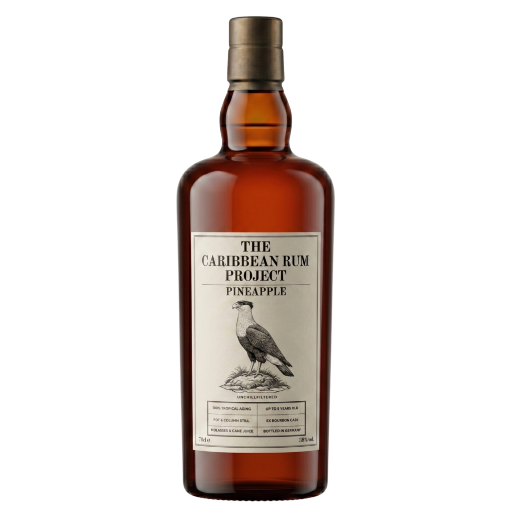 Pineapple Rum Caribbean Rum Project Flasche Vorderseite