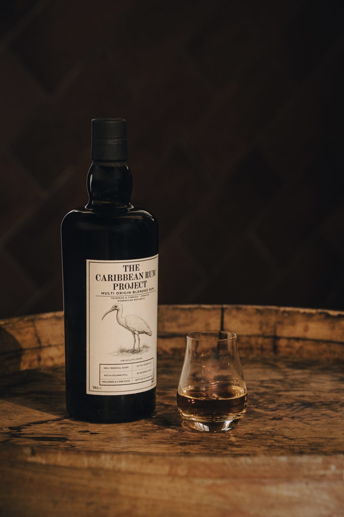 Caribbean Rum Project Multi Origin Blended Rum mit Tastingglas