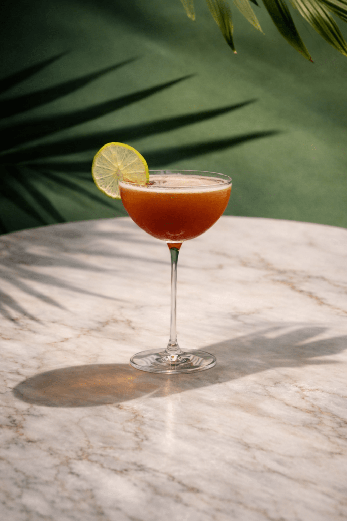 Lions Tail Cocktail mit Rum und Caribbean Rum Project Pimento Dram