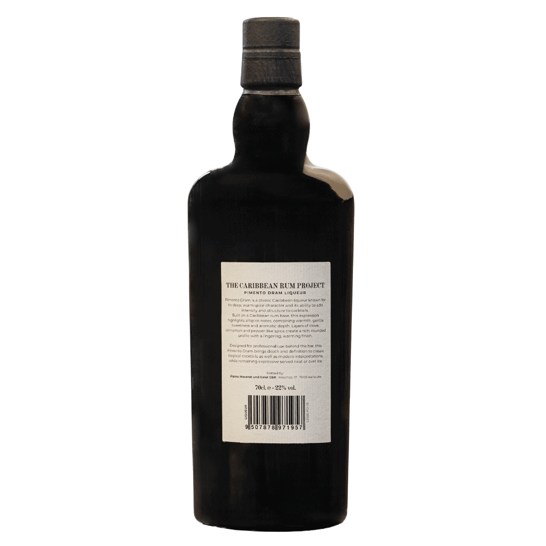 Pimento Dram Caribbean Rum Project Flasche Rückseite