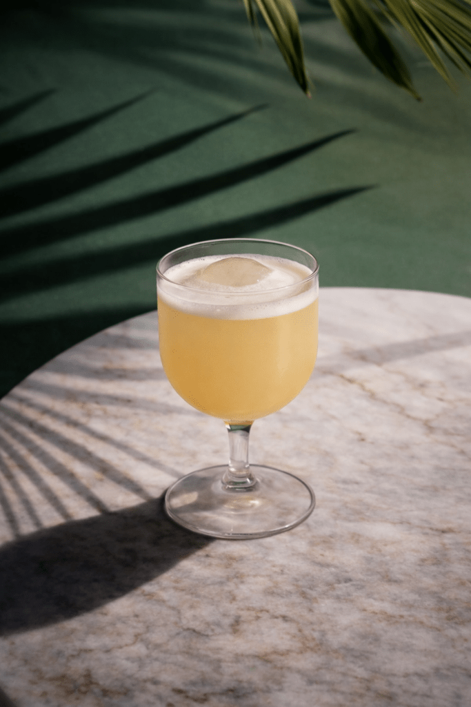 Pineapple Bermuda Yacht Club Cocktail mit Caribbean Rum Project Pineapple Rum